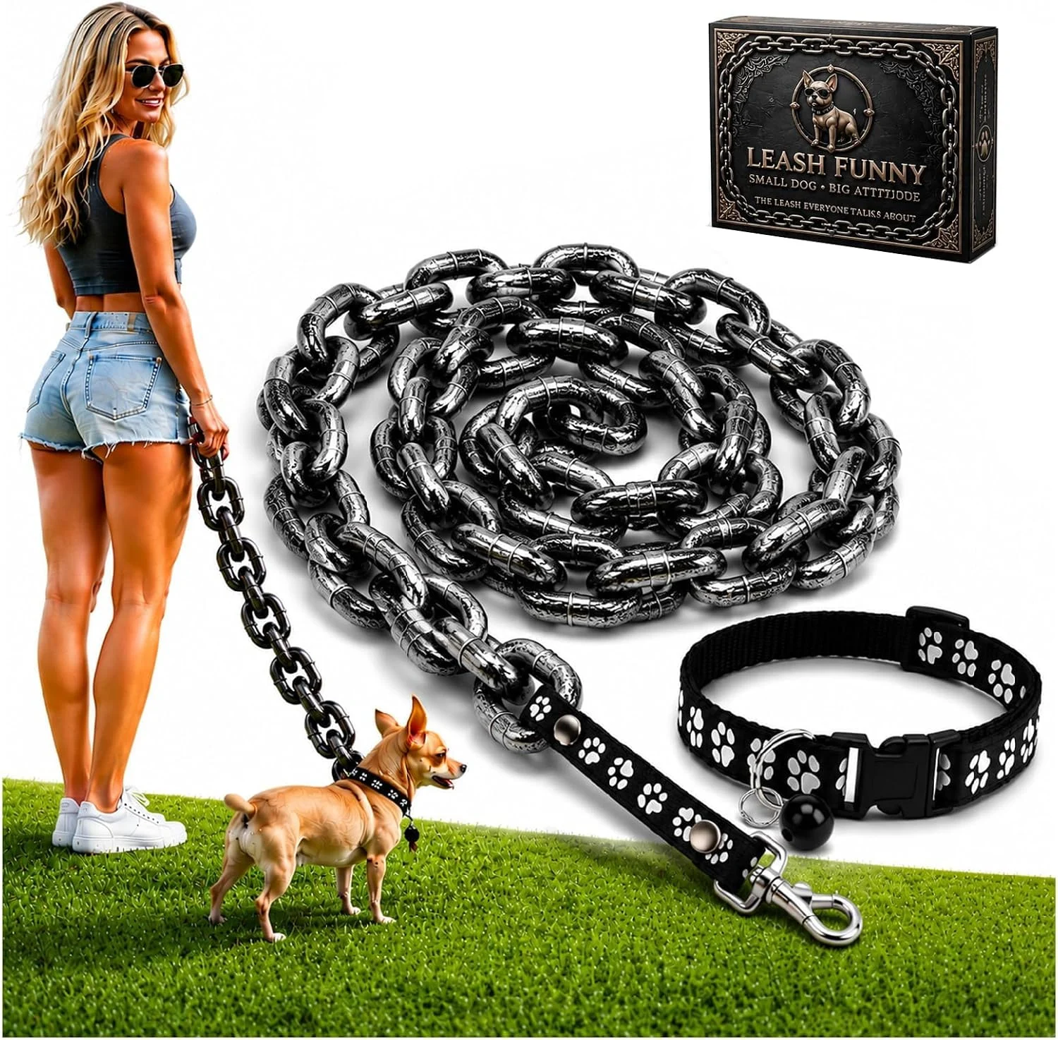 Pet Leash For Small Dogs Black — image 8