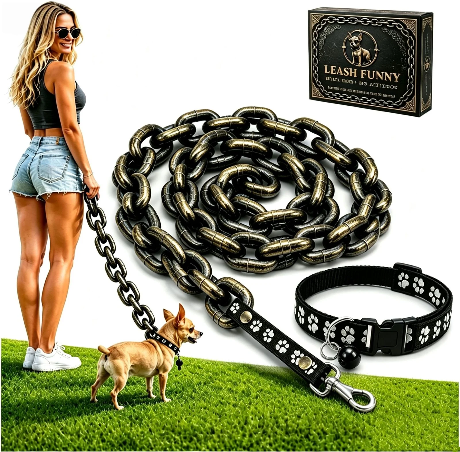 Pet Leash For Small Dogs Black — image 7