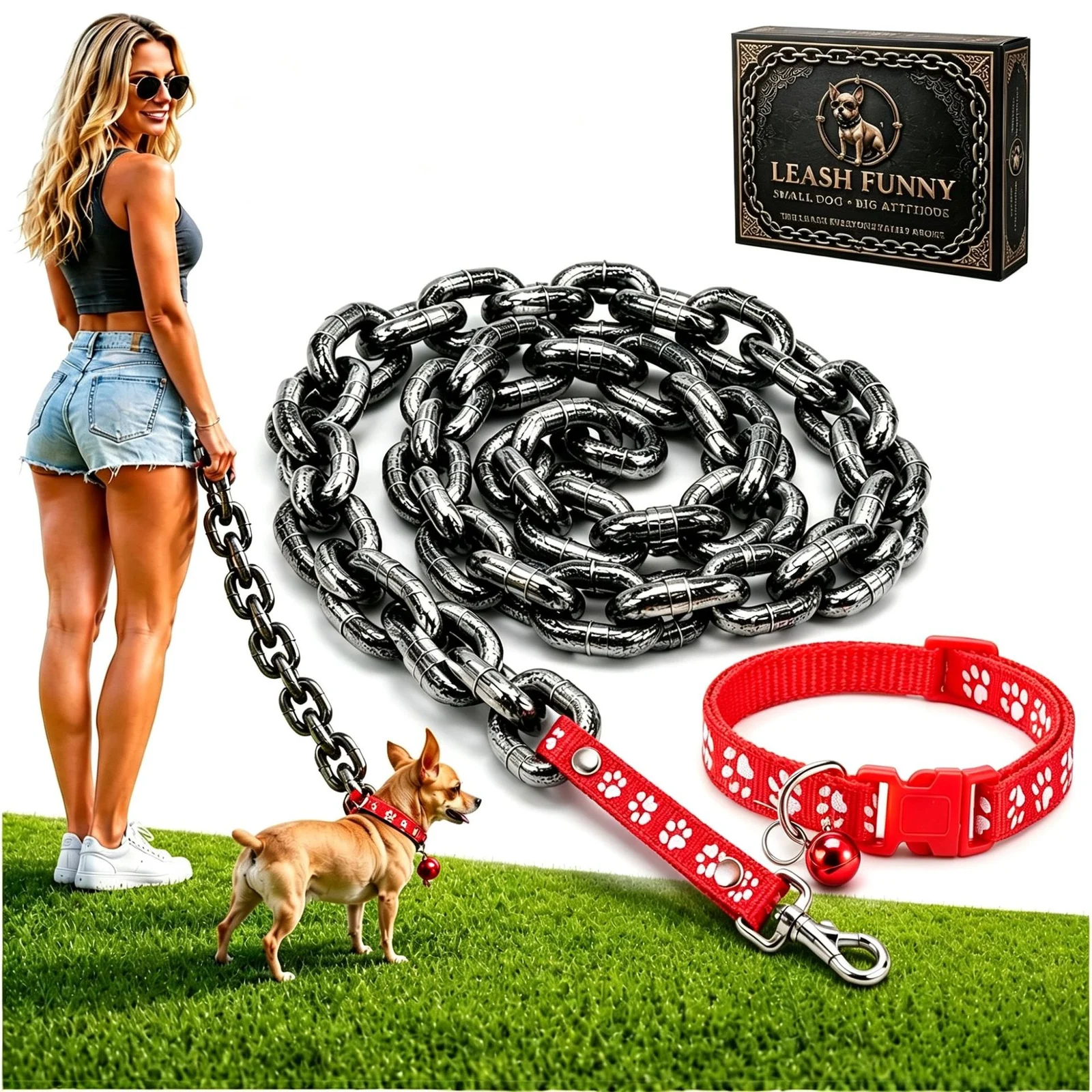 Pet Leash For Small Dogs Black — image 4