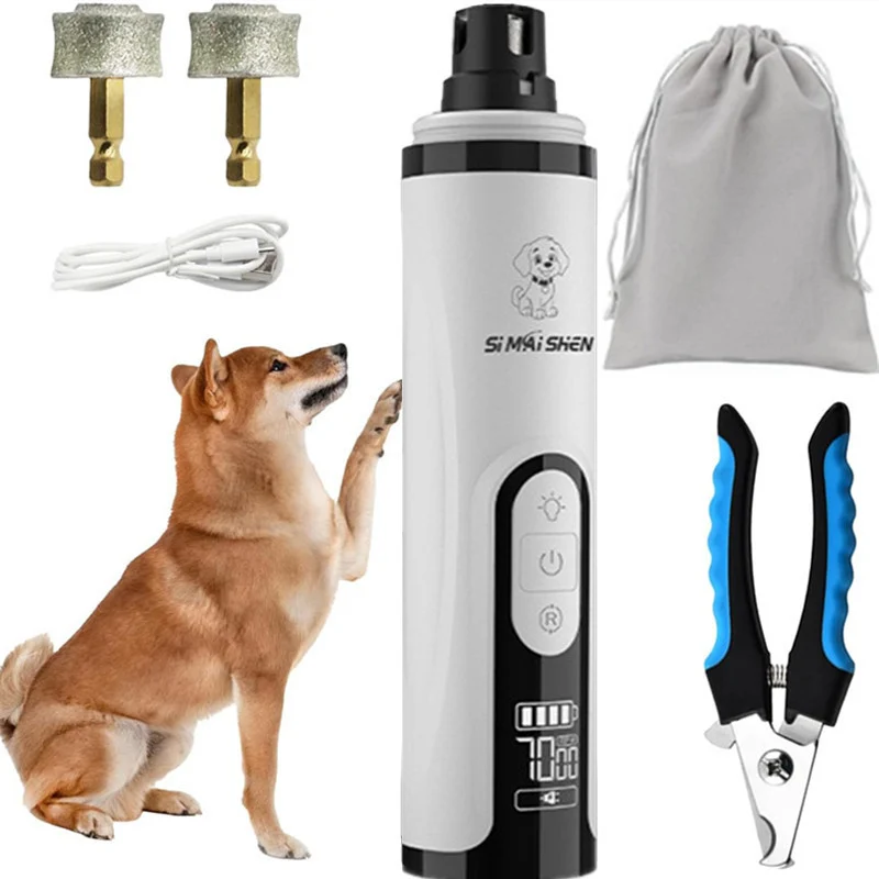 Pet Nail Grinder Highpower LED Dualightwith Bloodline Detection Electric And Rechargeable — image 5