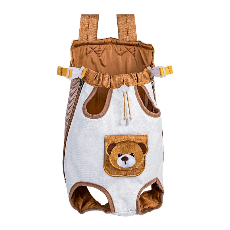 Pet Outdoor Portable Double-shoulder Dog Bag With Chest Strap — image 1