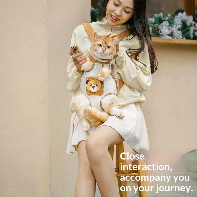 Pet Outdoor Portable Double-shoulder Dog Bag With Chest Strap — image 5