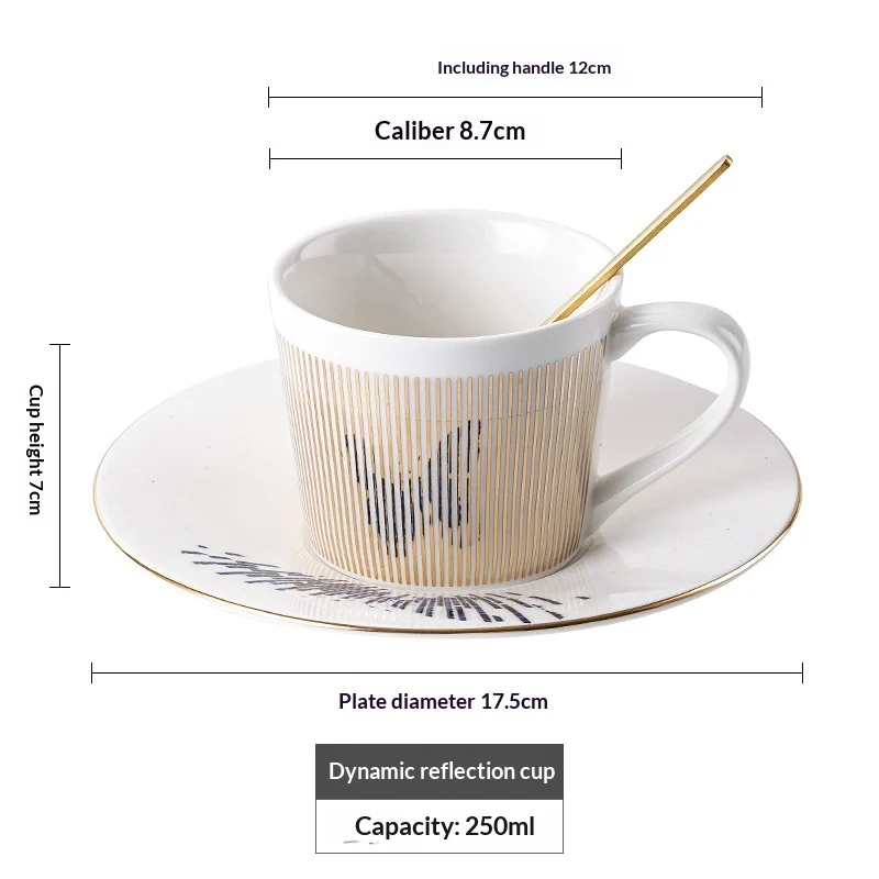 Physical Dynamic Reflection Ceramic Coffee Cup — variant image