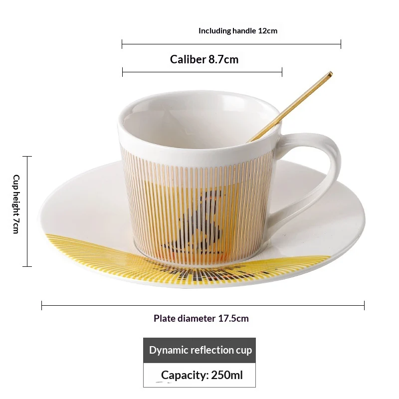Physical Dynamic Reflection Ceramic Coffee Cup — image 3