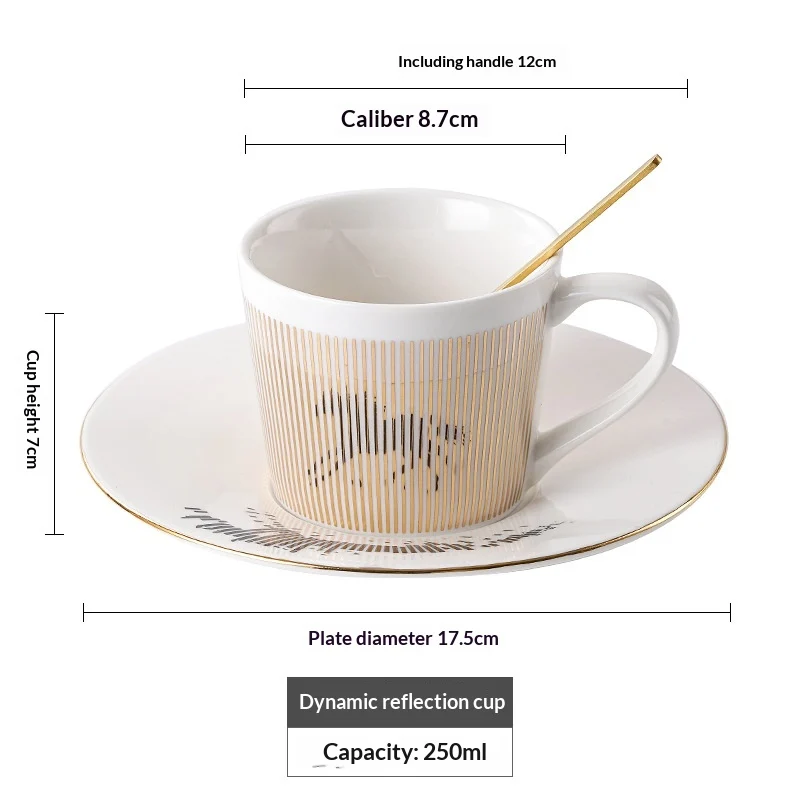 Physical Dynamic Reflection Ceramic Coffee Cup — variant image