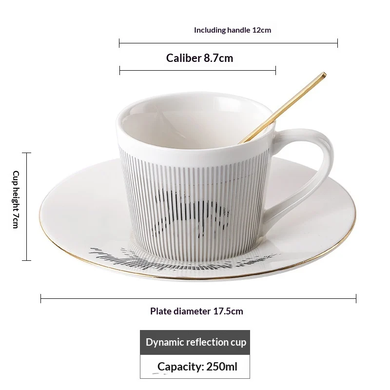 Physical Dynamic Reflection Ceramic Coffee Cup — variant image