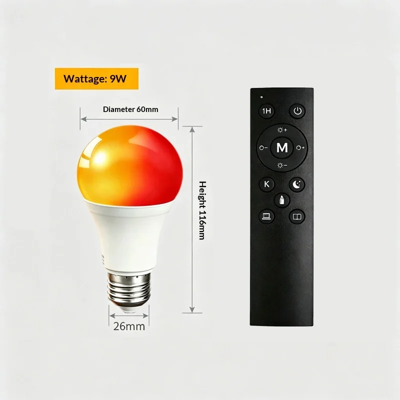 Physiotherapy Lamp Red Light 670nm Amber 1800ksleep Aid For Healing — image 8