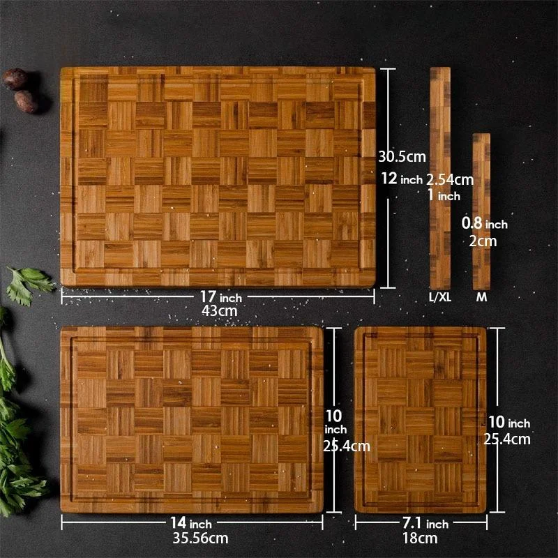 Plaid Wooden Roast Chicken And Steak Grilling Board Three-piece Set — image 4