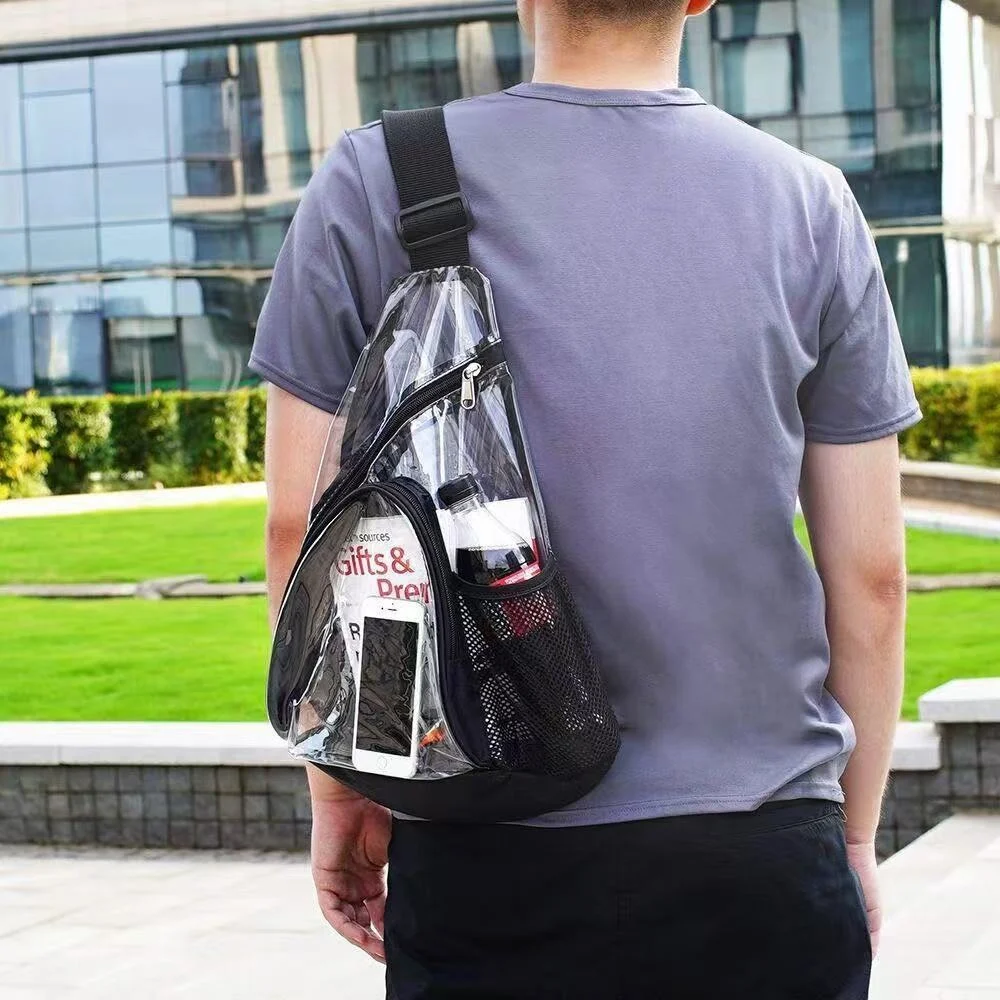 Plastic Transparent Single-shoulder Portable Crossbody Bag Waterproof And Large-capacity — image 6