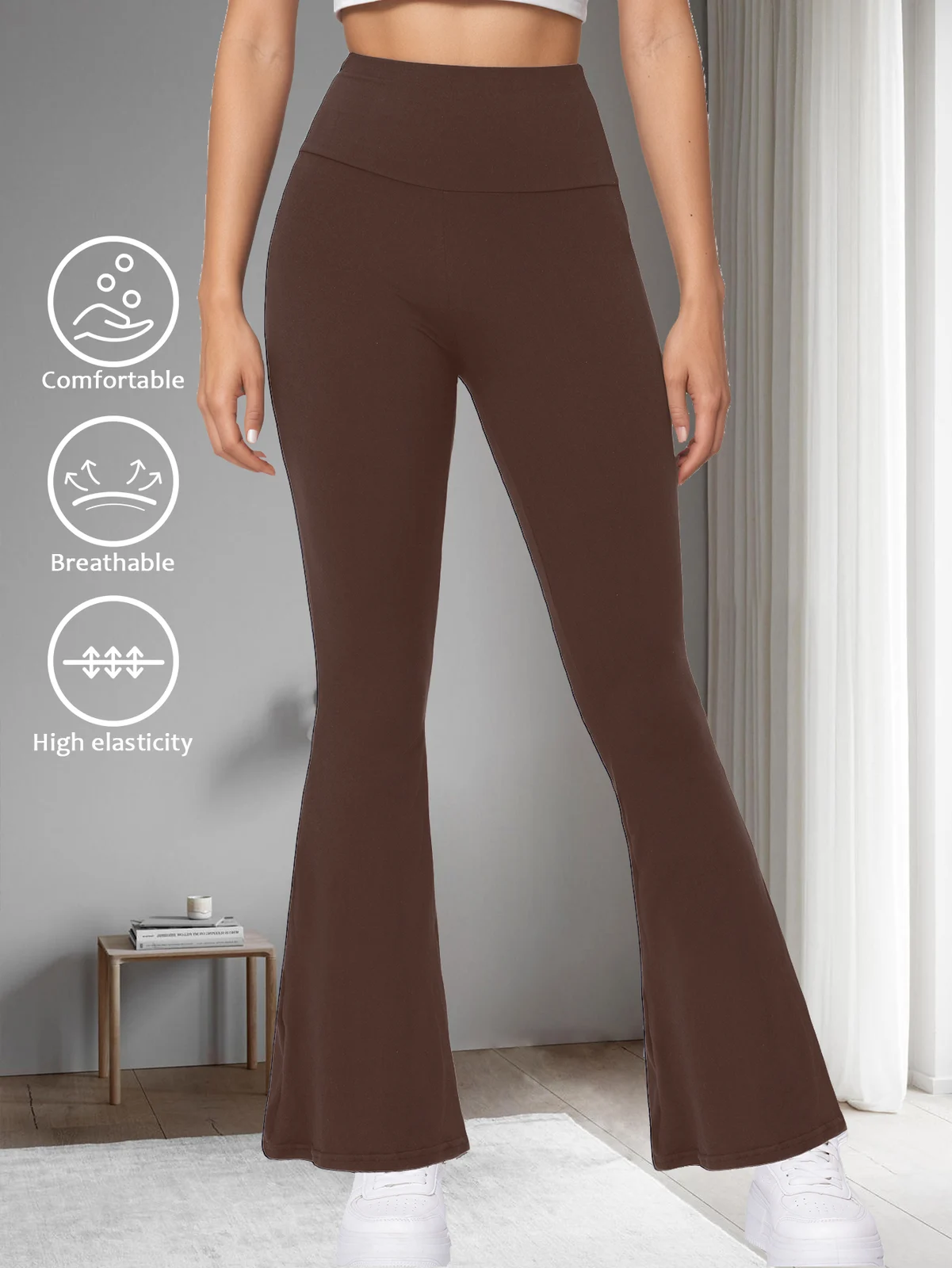 Plus Size Confortbel Workout Leggings Womens Sofy Yoga High Waist Buttery Eddiy Pants — image 3