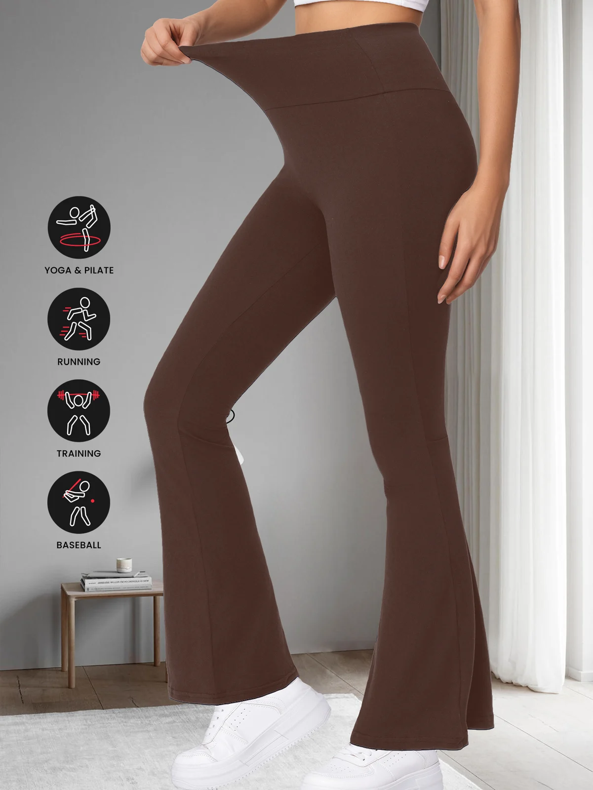 Plus Size Confortbel Workout Leggings Womens Sofy Yoga High Waist Buttery Eddiy Pants — image 6