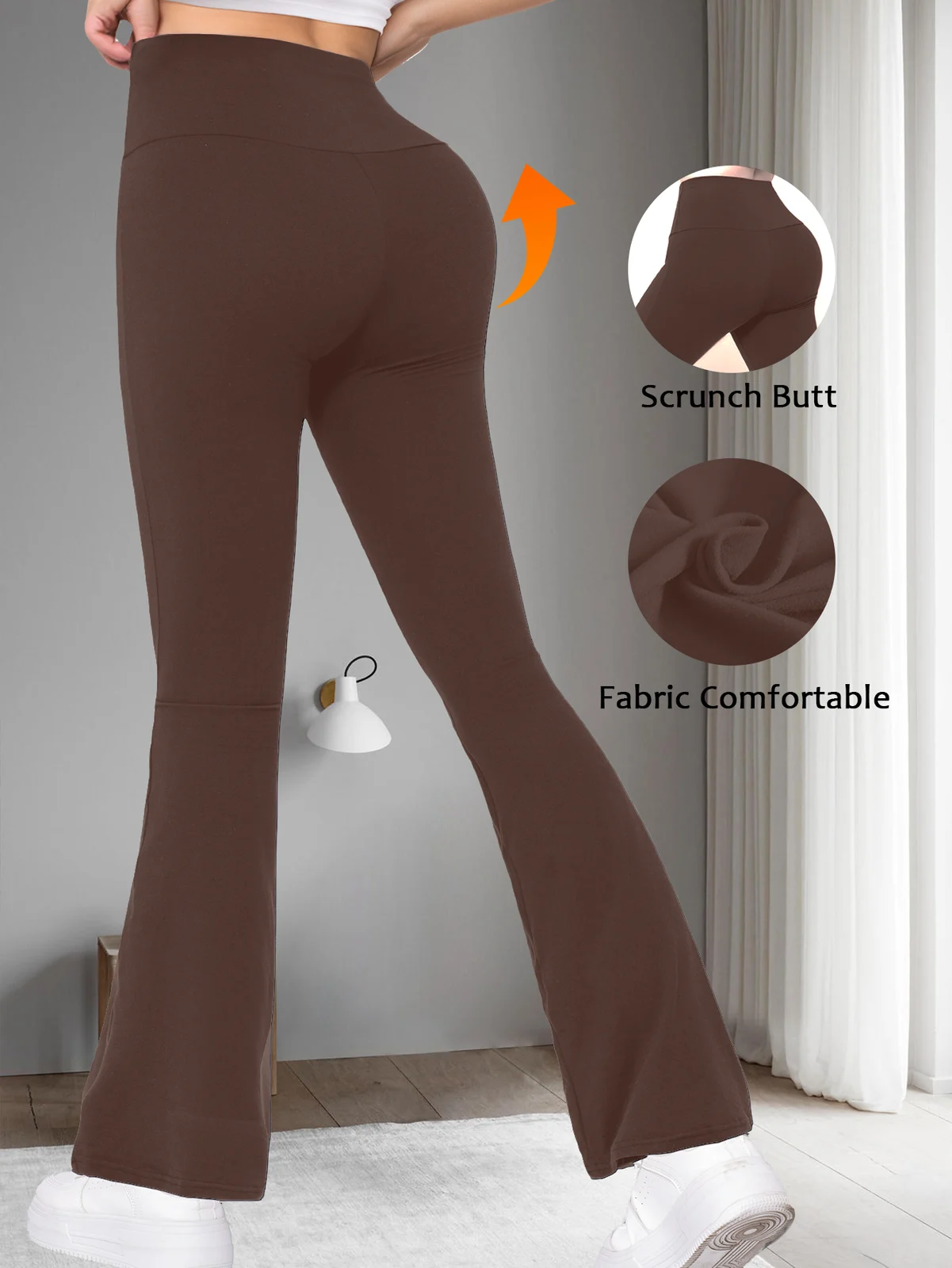 Plus Size Confortbel Workout Leggings Womens Sofy Yoga High Waist Buttery Eddiy Pants — image 5