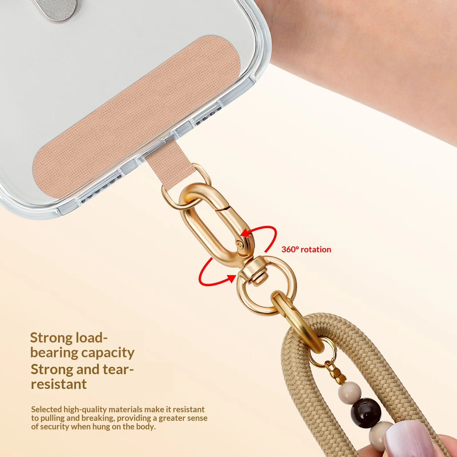 Plush Beaded Phone Lanyard — image 4