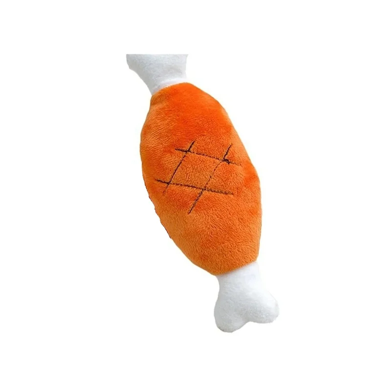 Plush Chicken Leg Dog Chew Toy - Soft Durable Pet Chewing For Small Medium Dogs Puppy… — image 8