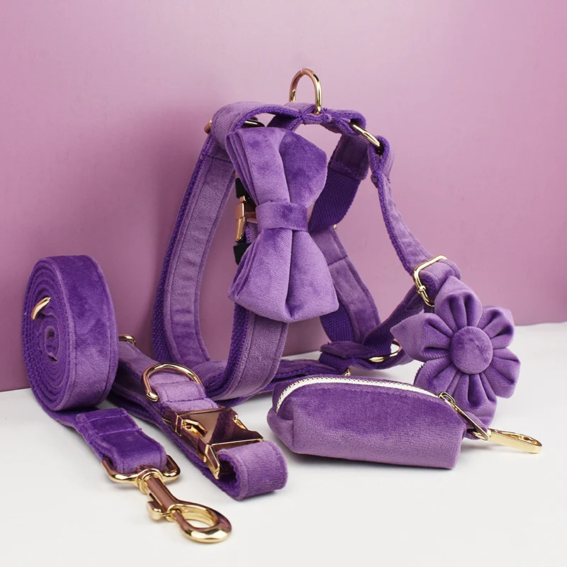 Plush Dog Collar And Leash Pet Supplies — image 1
