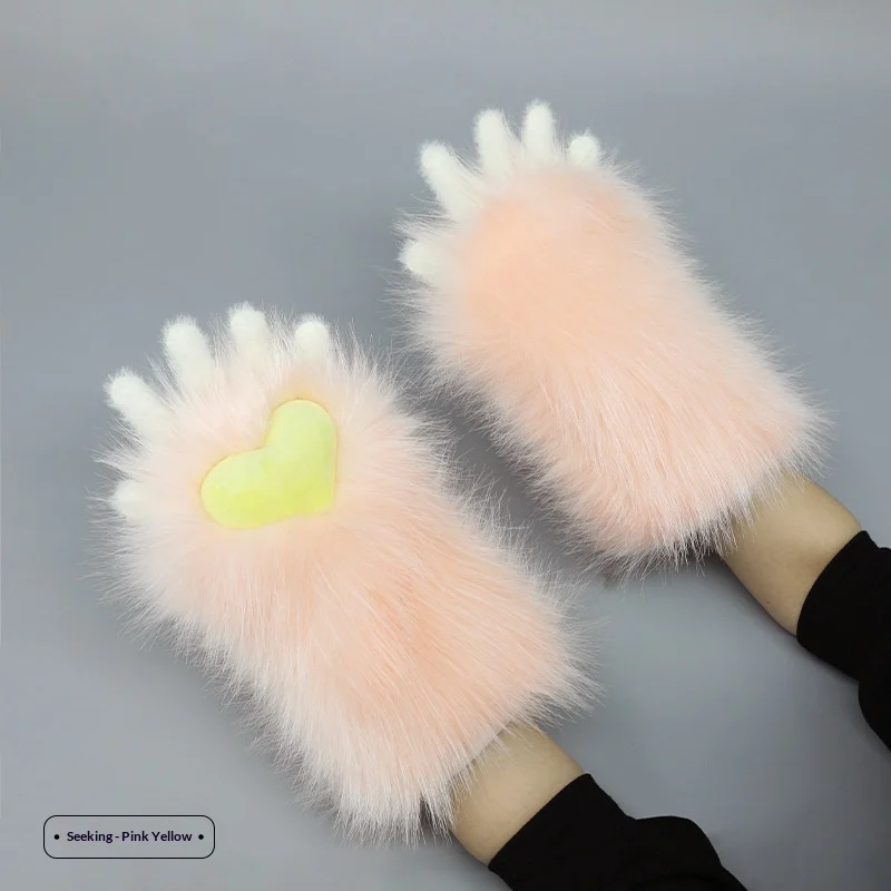 Plush-style Animal Costume Claw Gloves For Women — image 4