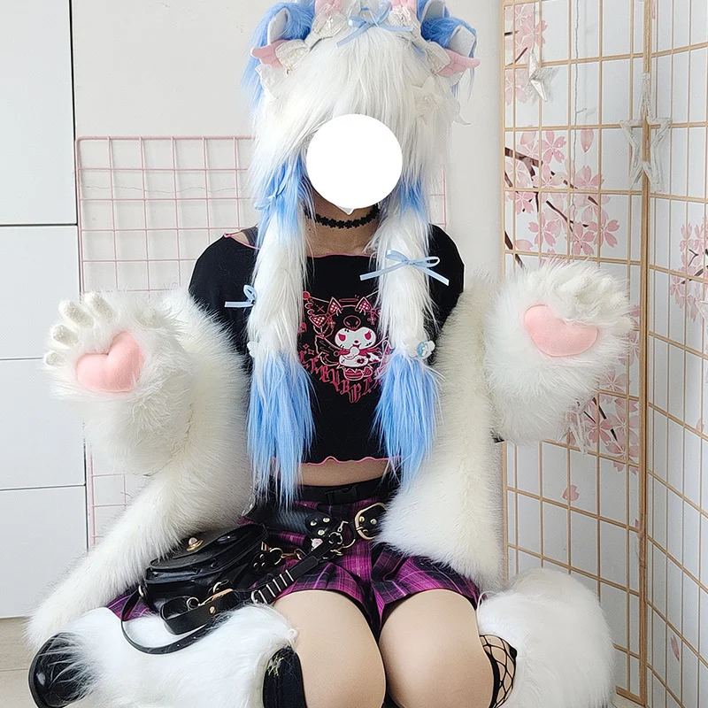 Plush-style Animal Costume Claw Gloves For Women — image 6
