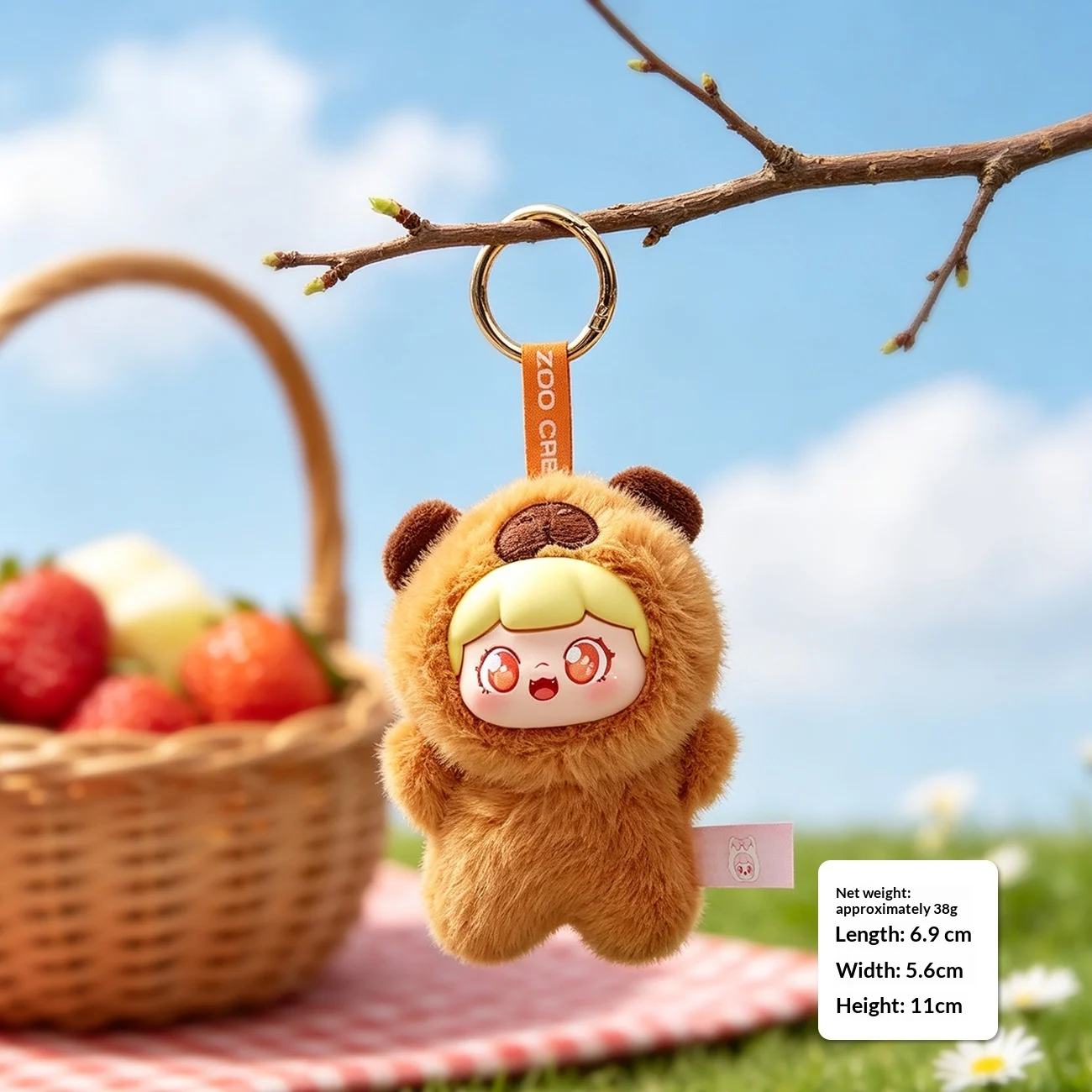 Plush Sweet Cub Animal Series Keychain — image 3