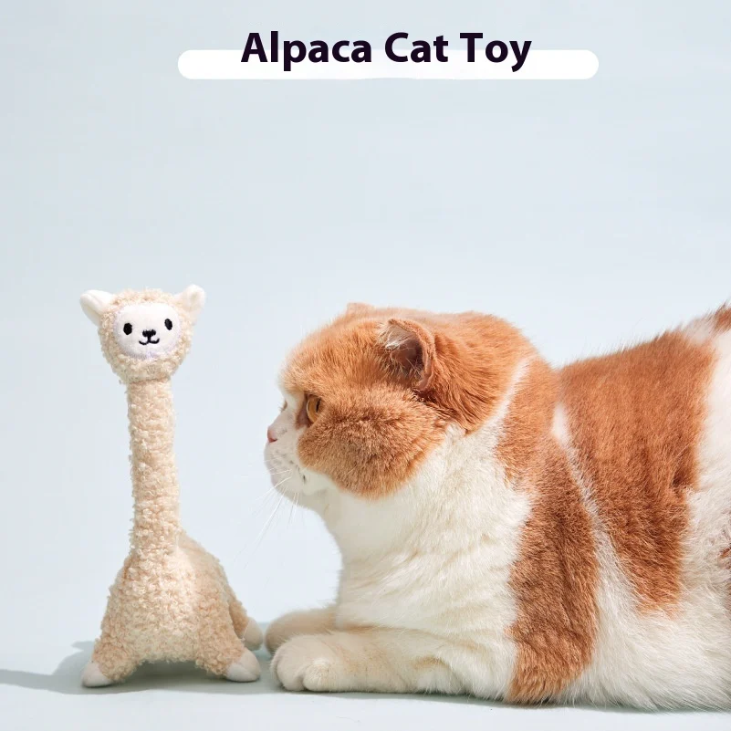 Poop Laboratory Alpaca Cat Teaser Sound Toy — image 6
