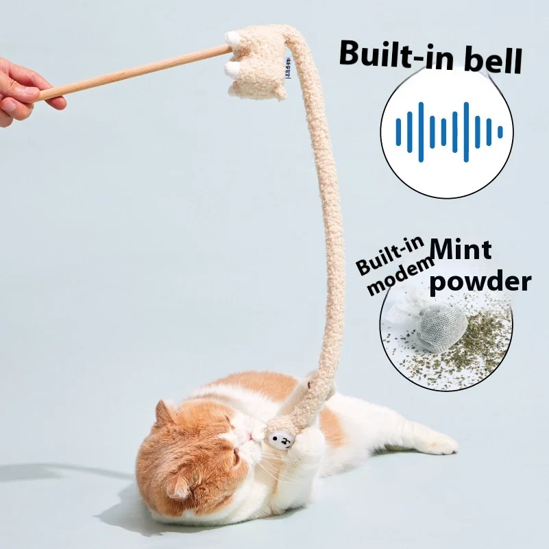 Poop Laboratory Alpaca Cat Teaser Sound Toy — image 5