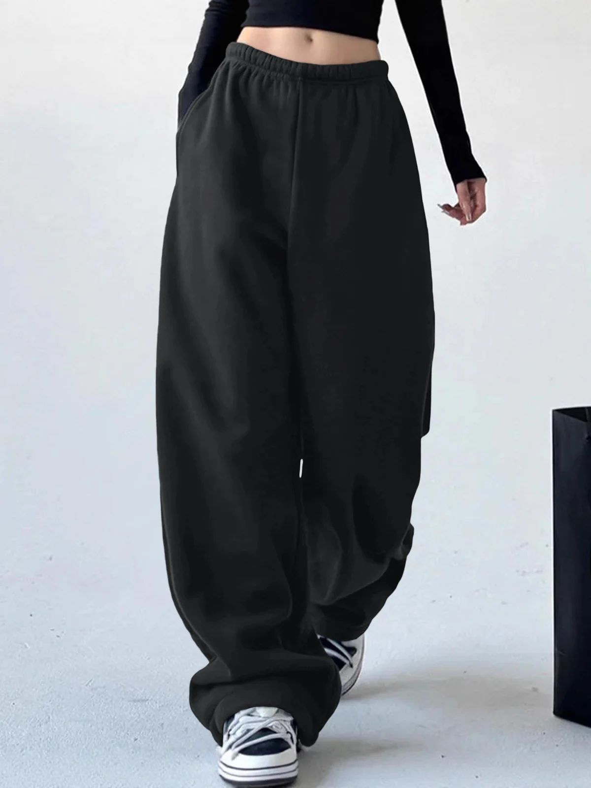Popular Casual Fashion Autumn And Winter Simple Pocketed Sports Style Solid Color Long… — image 2