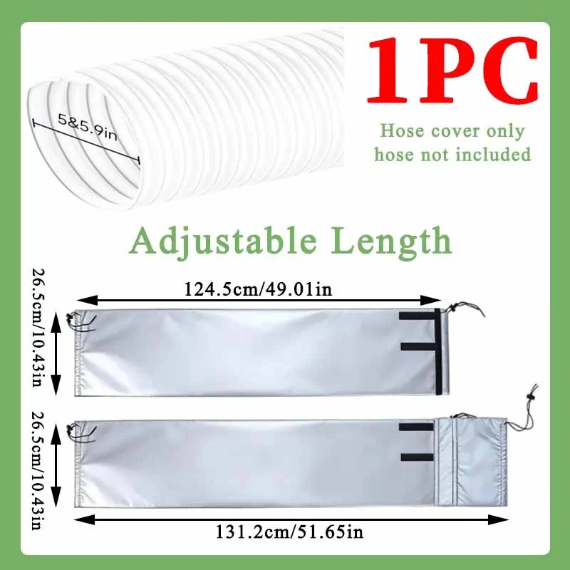 Portable Air Conditioning Duct Protective Cover, Universal AC Thermal Insulation… — image 2