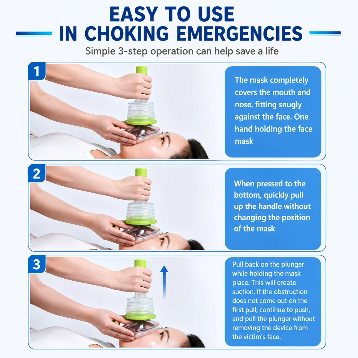 Portable Choking Rescue Device First Aid Kit With Adult And Child Masks Airway… — image 3