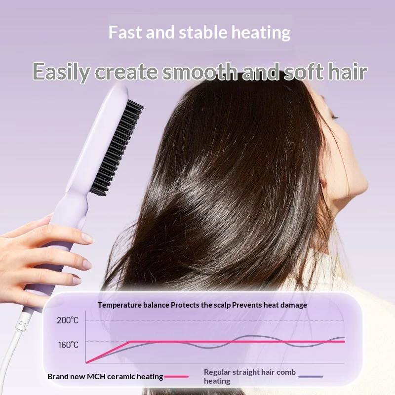 Portable Digital Display Lazy Straightening Comb That Doesnt Damage Hair — image 6