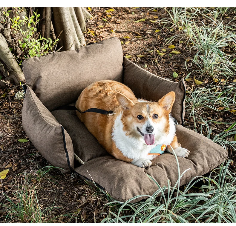 Portable Dog Car Seat Large Size Washable Pet Booster Detachable Travel Bed For Anti… — image 2