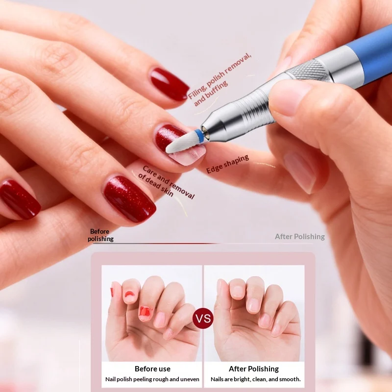 Portable Nail Art Tool For Removing Polish And Dead Skin As Well Buffing Nails — image 4