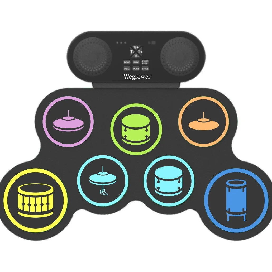 Portable Percussion Instrument Silicone Jazz Drum Set — image 3