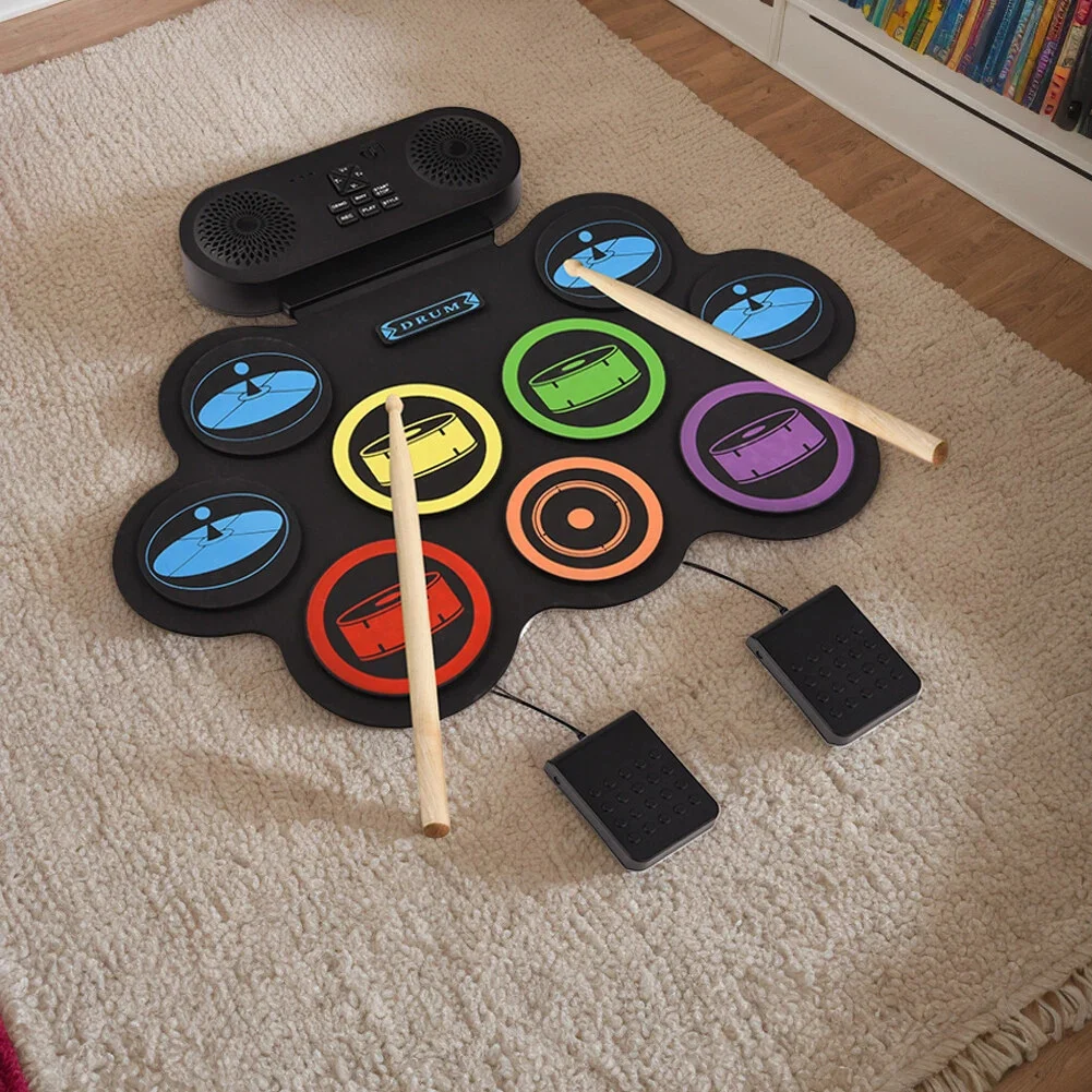 Portable Percussion Instrument Silicone Jazz Drum Set — image 6