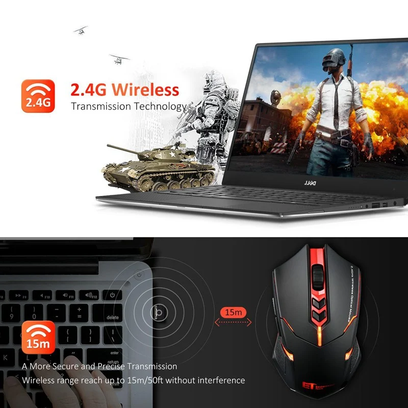 Power-saving Silent Luminous Wireless Mouse — image 1