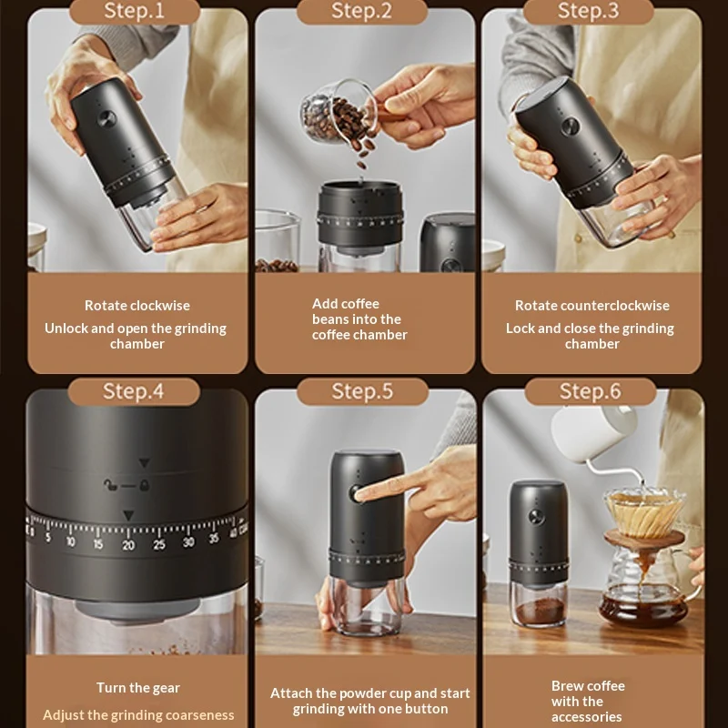 Precision-grinding Coffee Grinder Delivering Uniform Grounds And Locking In Rich Aromas — image 3