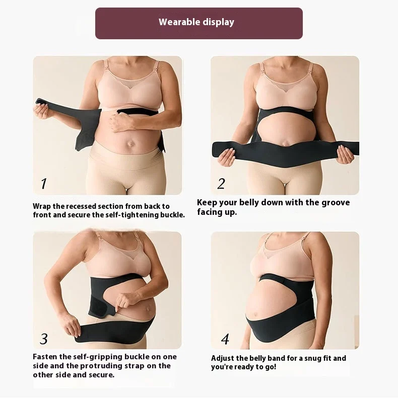 Pregnant Women Mid-late Thin Prenatal Abdominal Belt — image 3
