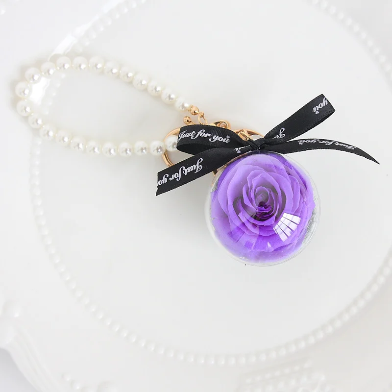 Preserved Flower Keychain Car Pendantfinished Product — image 8