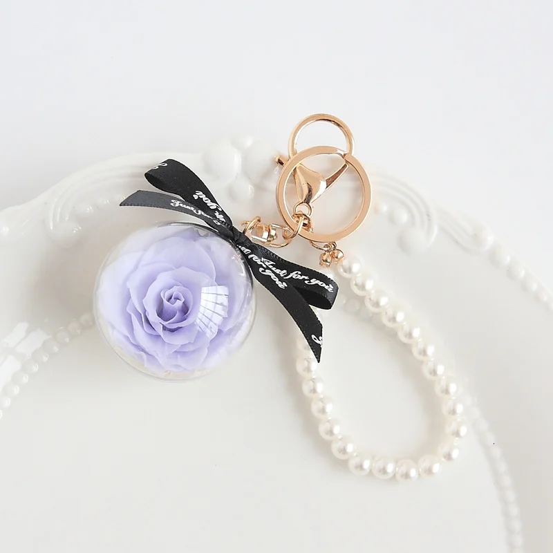 Preserved Flower Keychain Car Pendantfinished Product — image 2