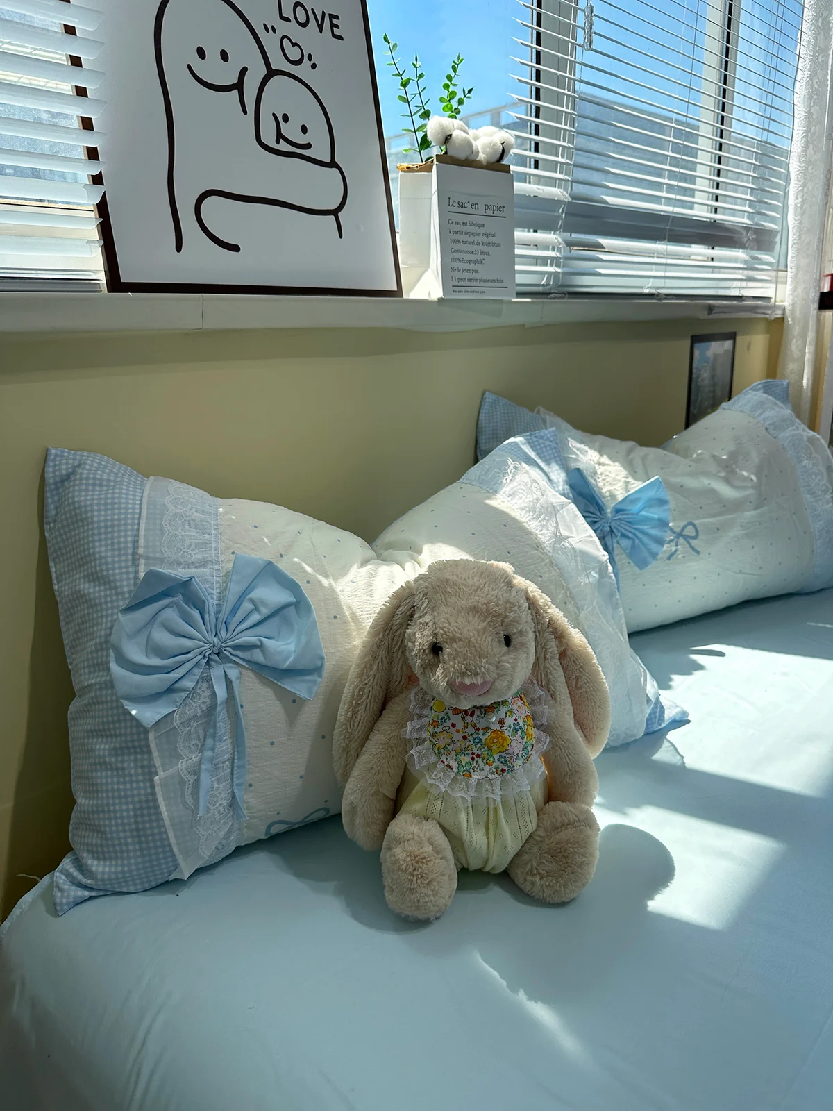 Princess-style All-cotton Four-piece Bedding Set With Bow Details — image 6