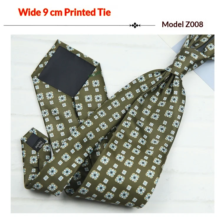 Printed Casual Patterned Vintage Tie — image 14