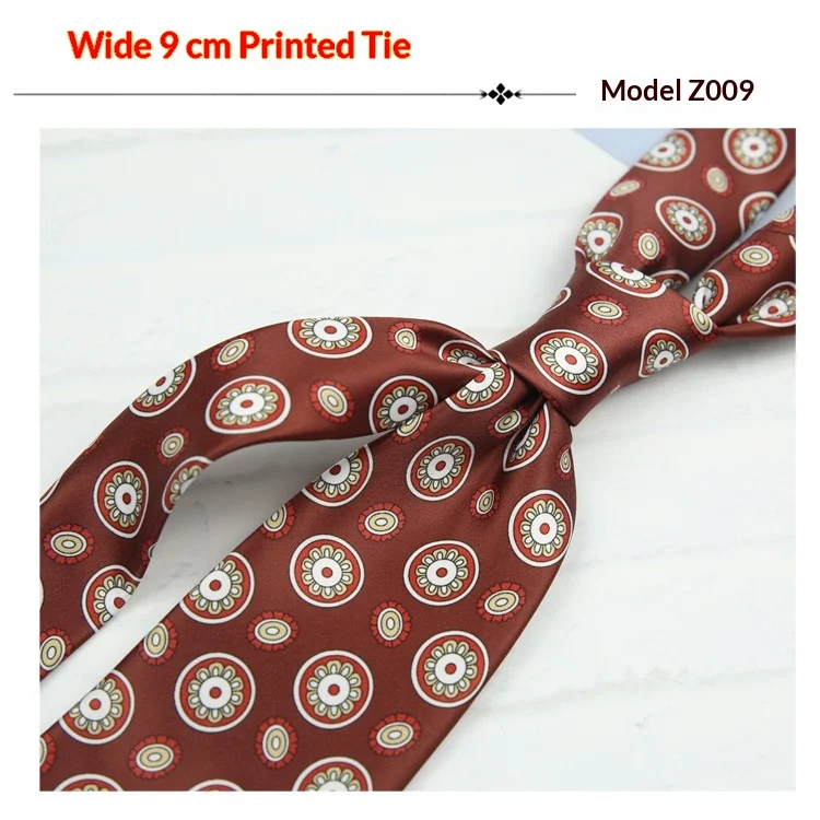 Printed Casual Patterned Vintage Tie — image 15