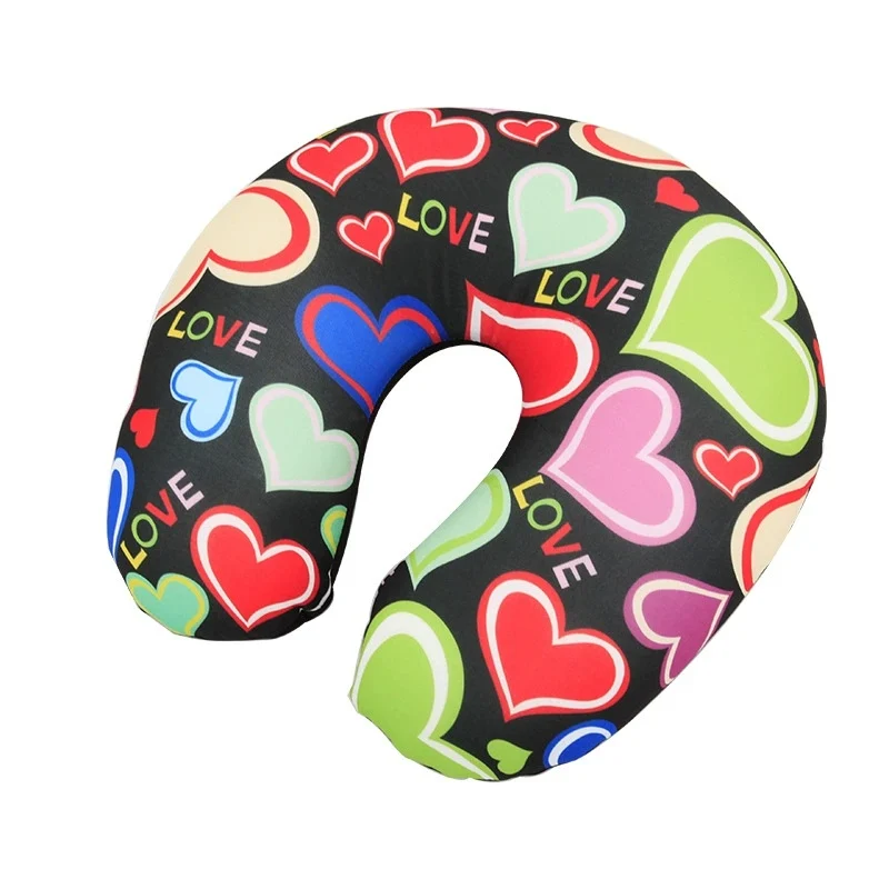 Printed Foam Particle Travel Neck Pillow, Soft Milk Silk U Shape Support Multiple… — image 2