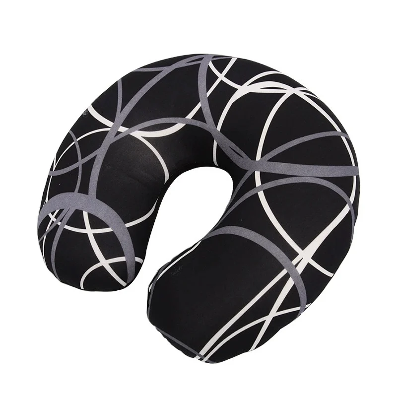 Printed Foam Particle Travel Neck Pillow, Soft Milk Silk U Shape Support Multiple… — image 4