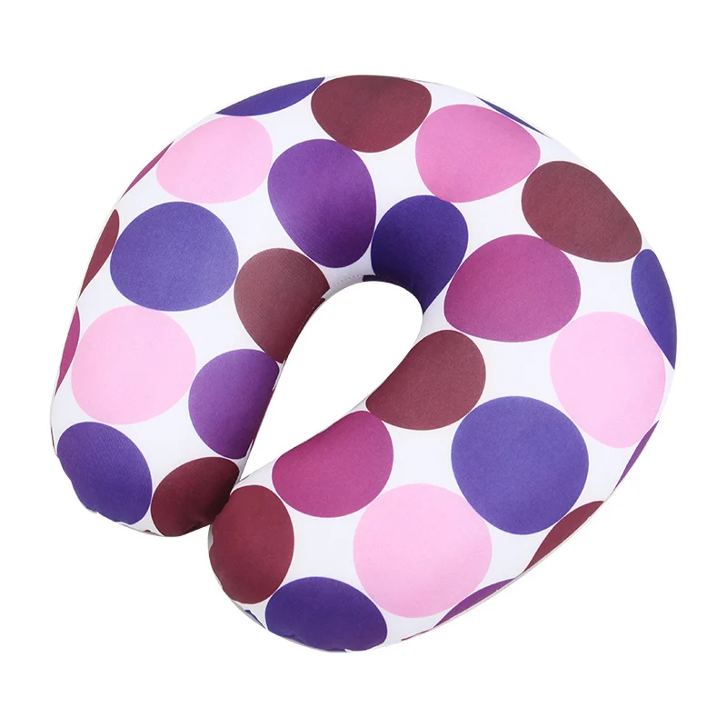 Printed Foam Particle Travel Neck Pillow, Soft Milk Silk U Shape Support Multiple… — image 3