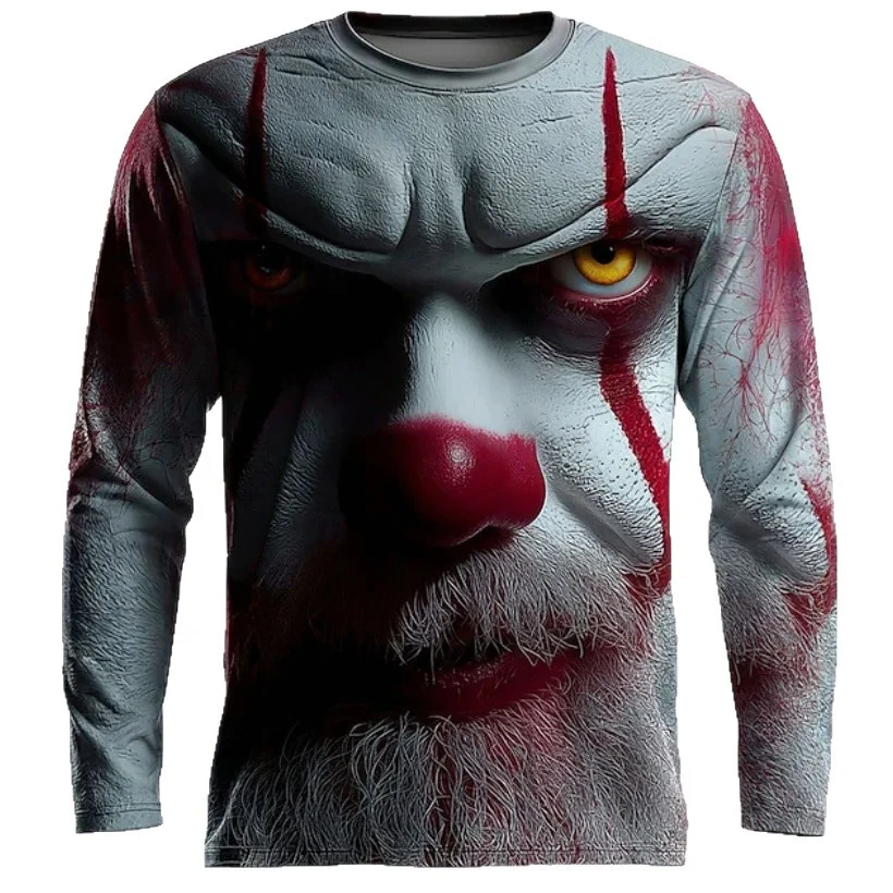 Printed Mens Long-sleeve T-shirt With A Crew Neck — image 7