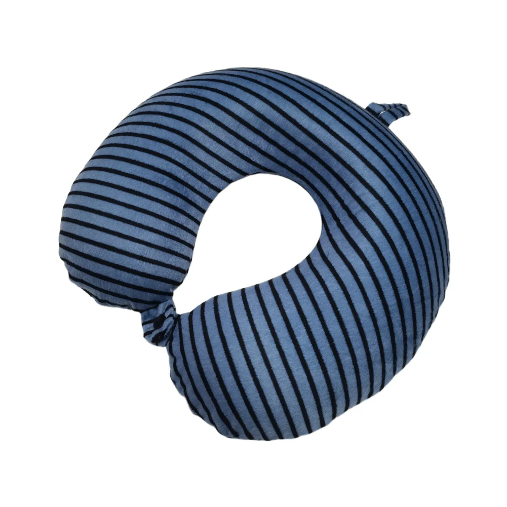 Printed Pattern Memory Foam U Shaped Neck Pillow, Snap Button Travel Pillow For… — image 3
