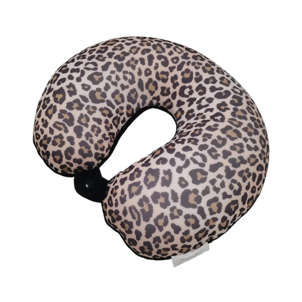 Printed Pattern U Shaped Travel Neck Pillow, Lightweight Foam Bead Cervical Pillow For… — image 4