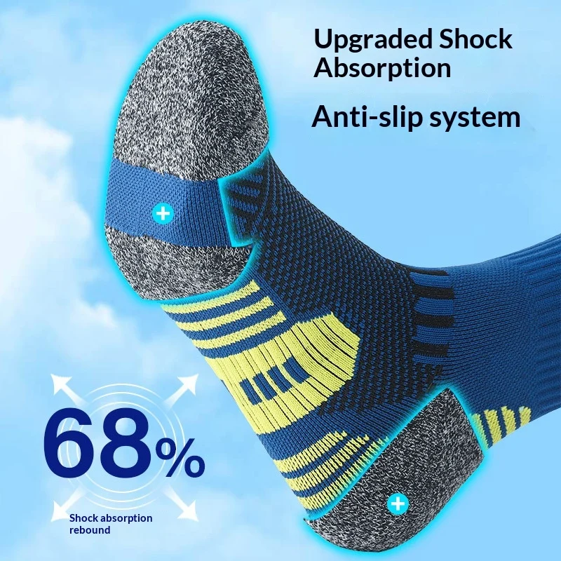 Professional Mens Basketball Socks, Midlength, With A Thick Terry Lining — image 7