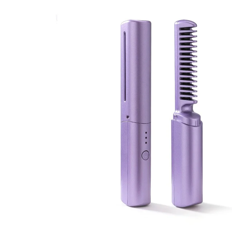 Professional Wireless Hair Straightener Curler Comb Fast Heating Negative Ion… — image 8