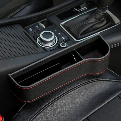 PU Car Organizer Seat Gap Storage Box Side Slit For Wallet Phone Coins Cigarette Keys… — image 8