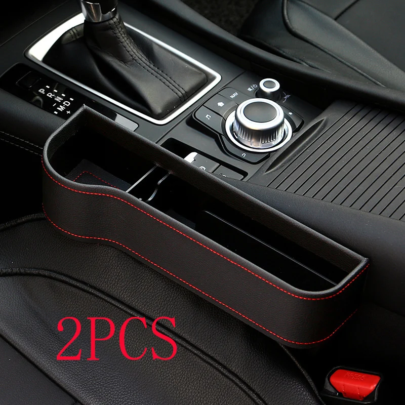 PU Car Organizer Seat Gap Storage Box Side Slit For Wallet Phone Coins Cigarette Keys… — image 17